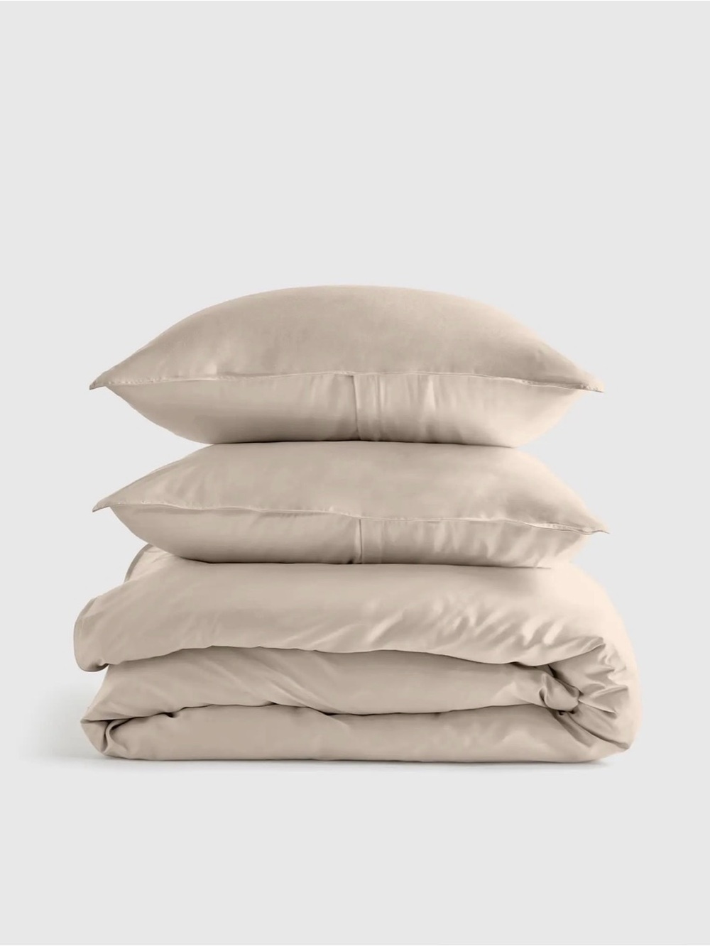 Quince Bamboo Duvet Cover Set - Full/Queen - Sand NWOT